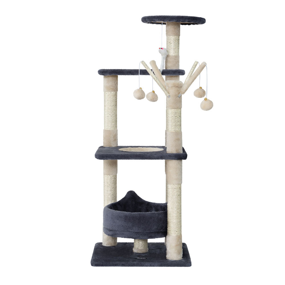 Cat Tree Scratching Post Scratcher Tower Toys 110cm