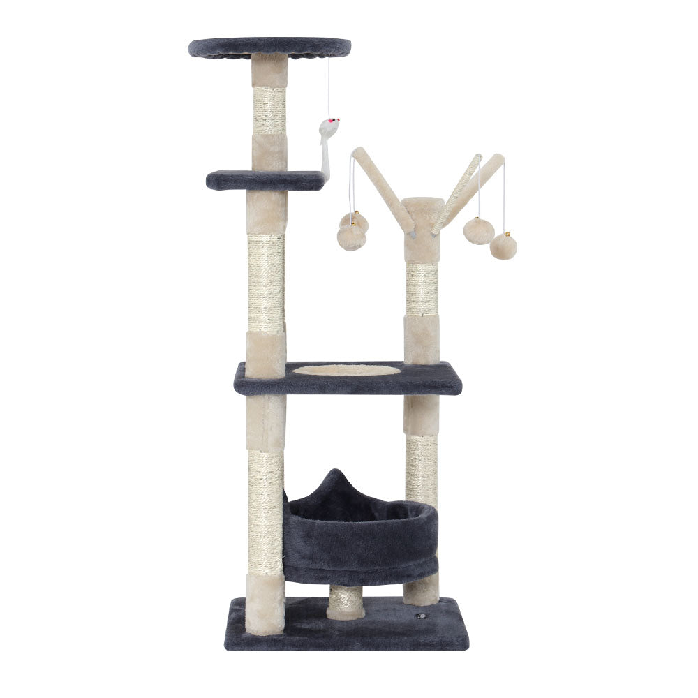 Cat Tree Scratching Post Scratcher Tower Toys 110cm