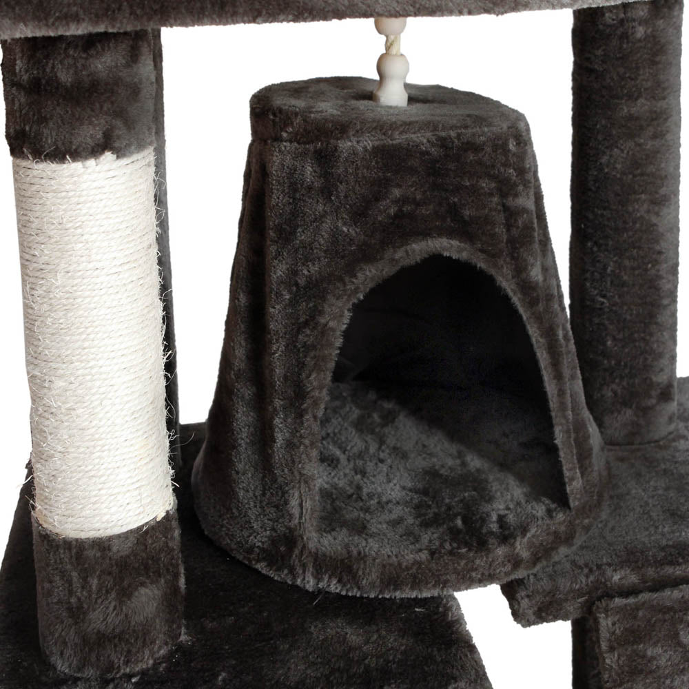 Cat Tree Scratching Post Scratcher Tower Wood 193cms