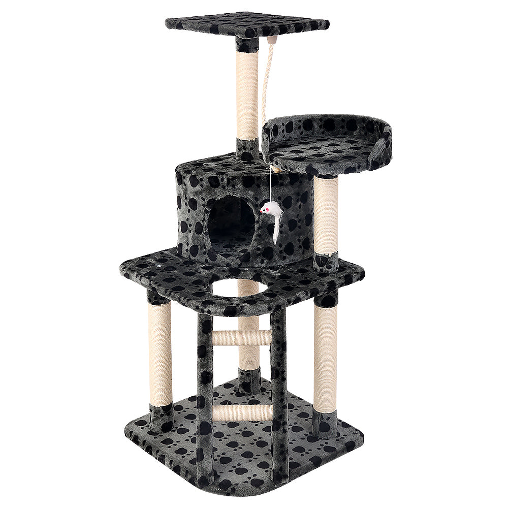 Cat Tree Scratching Post Tower House 120cm