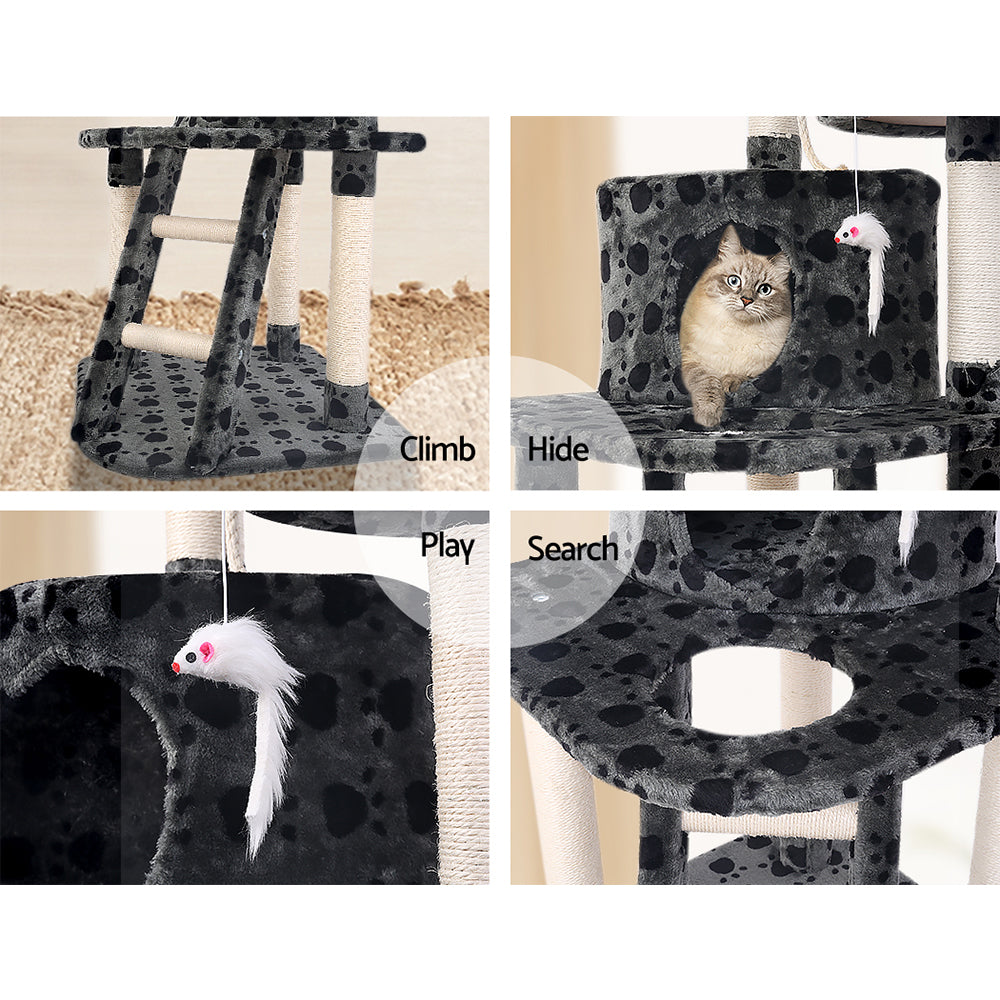Cat Tree Scratching Post Tower House 120cm
