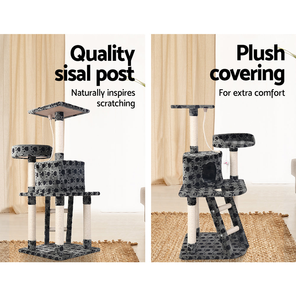 Cat Tree Scratching Post Tower House 120cm