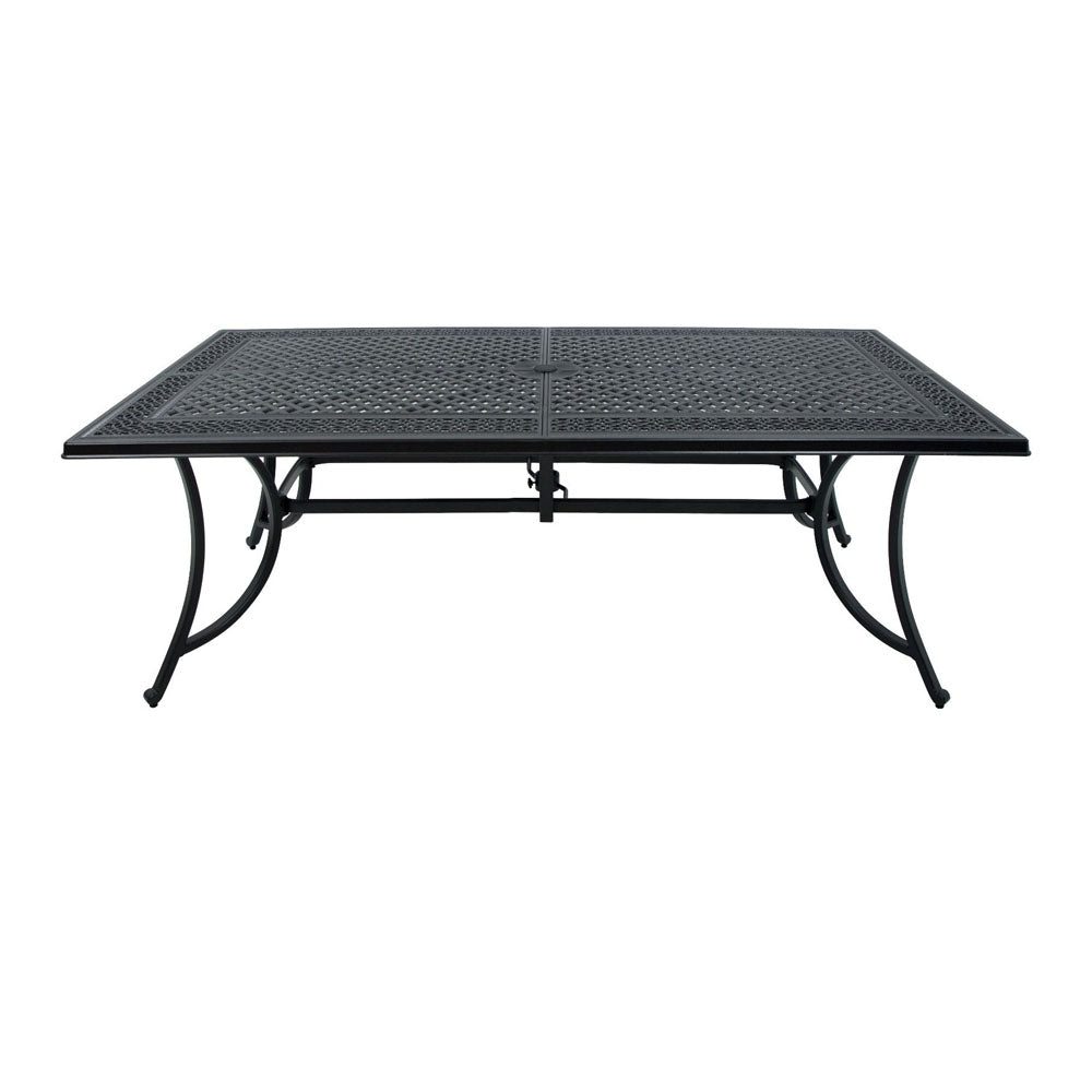 Ebony Cast Aluminium Outdoor Dining Table