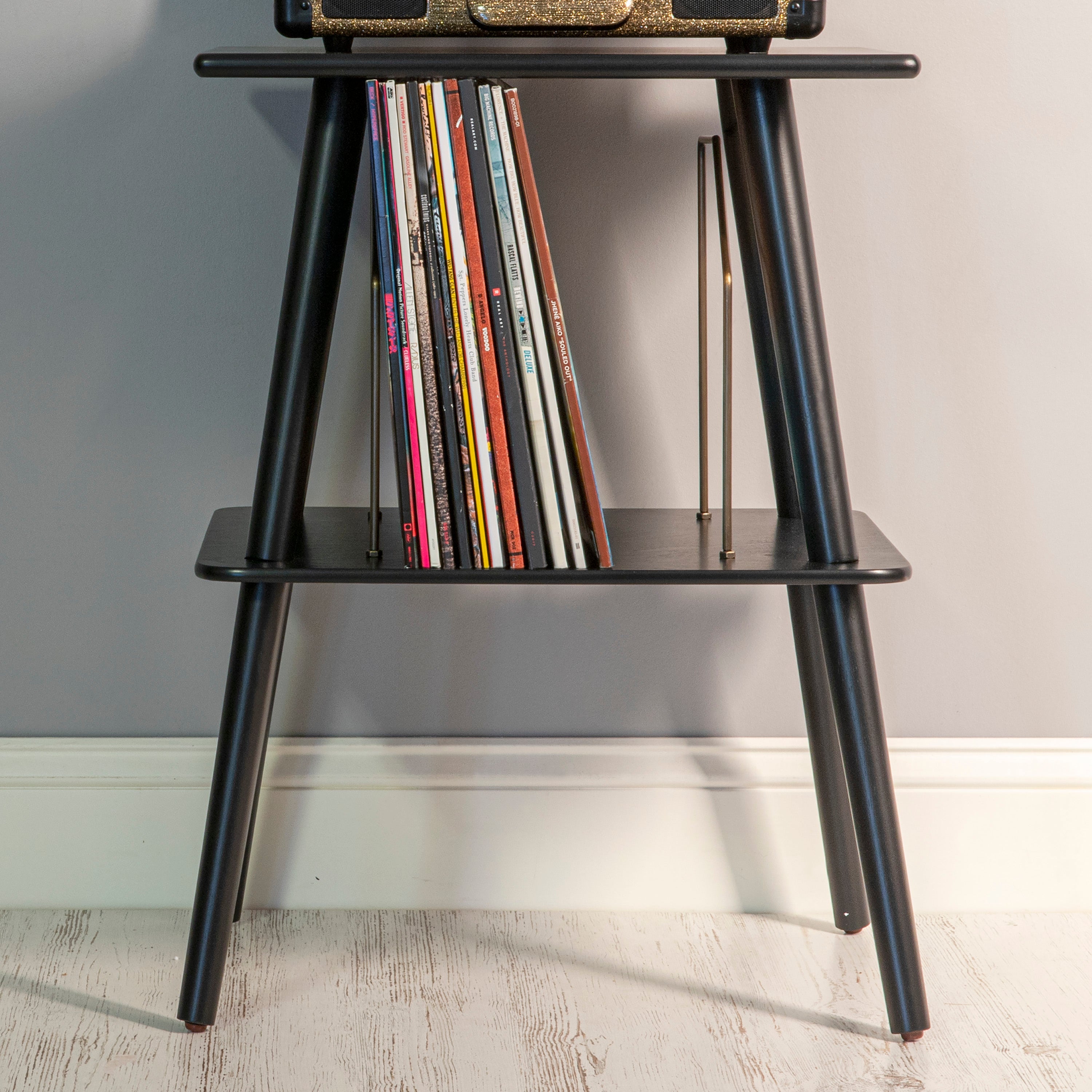 Crosley Voyager Bluetooth Portable Turntable + Entertainment Stand - Dune BUNDLE