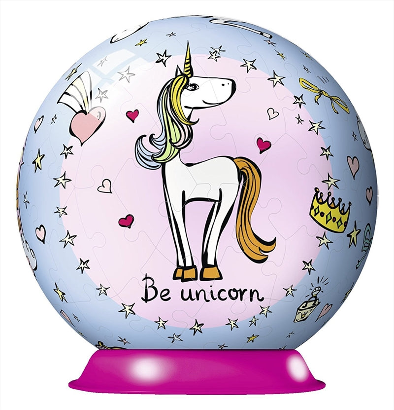 3D Puzzle 72 Pieces Unicorn Puzzleball