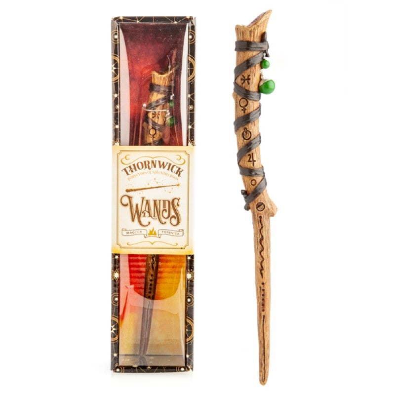 Wood-Look Astrological Symbols Wand