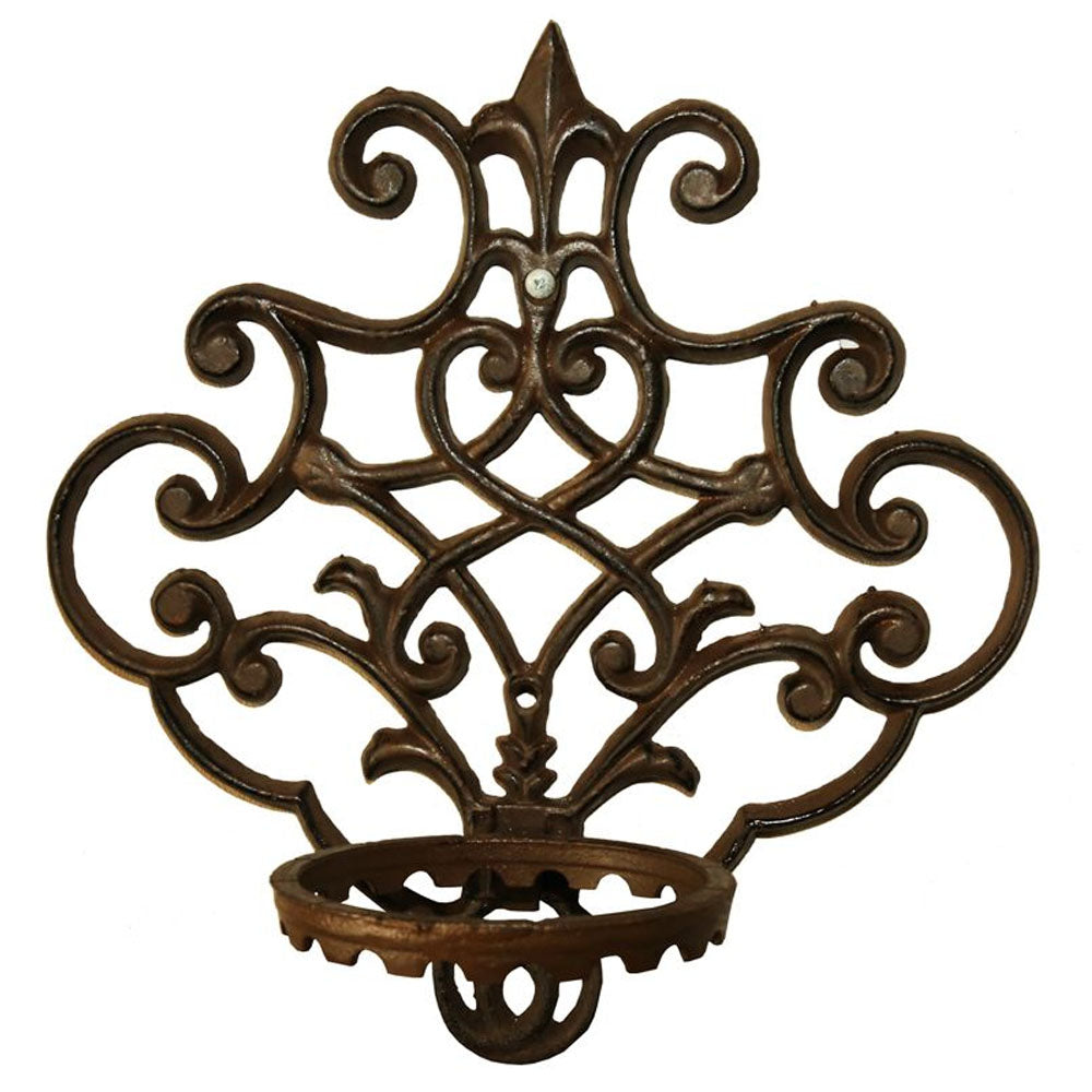 Scroll Cast Iron Wall Pot Holder