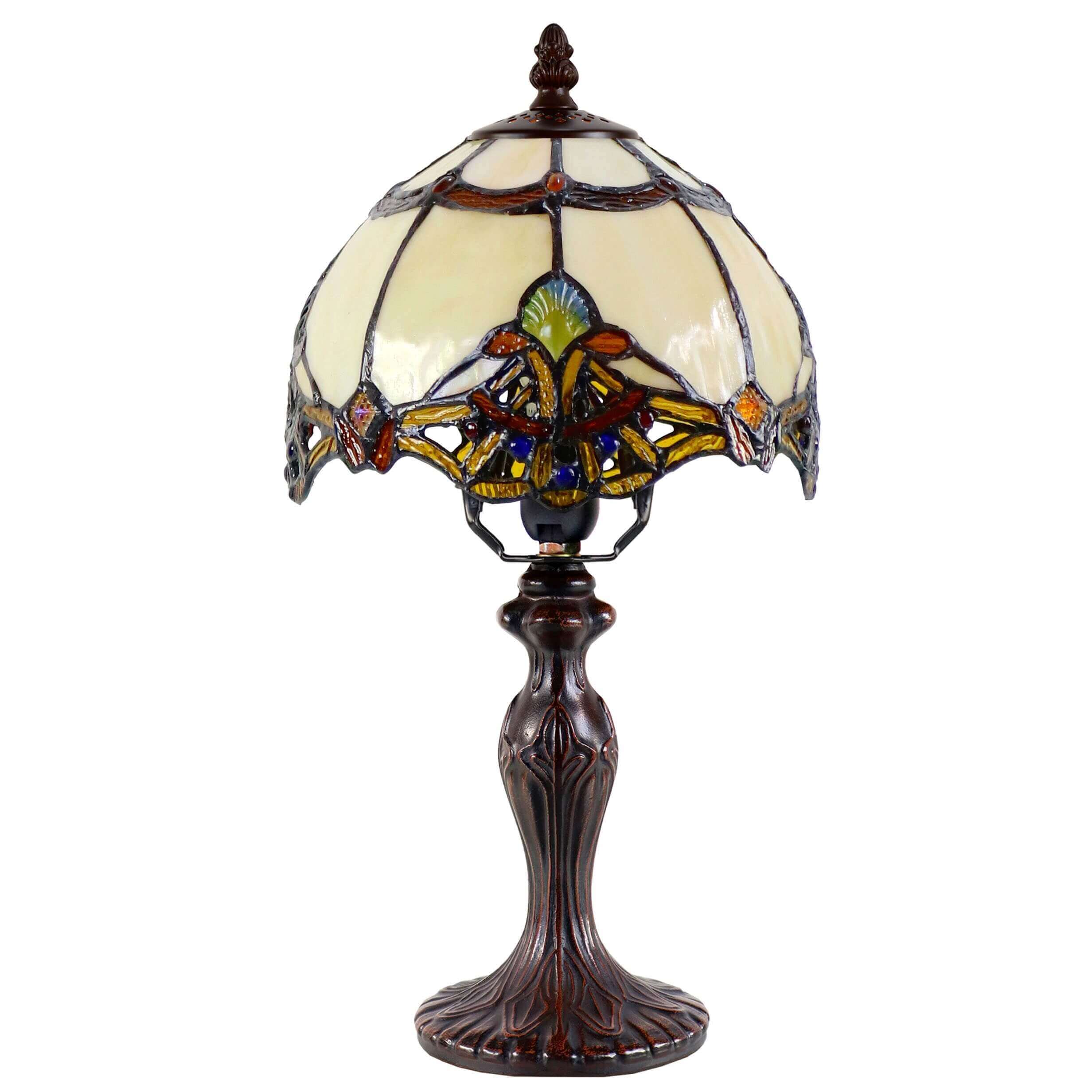 Aurora Tiffany Stained Glass Table Lamp (Available in 3 Colors)