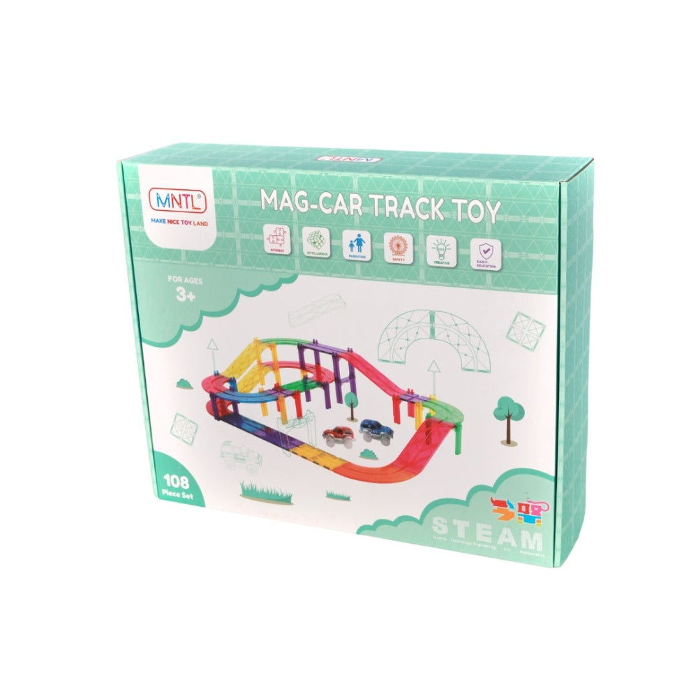 Magnetic Car Track Set 108pcs
