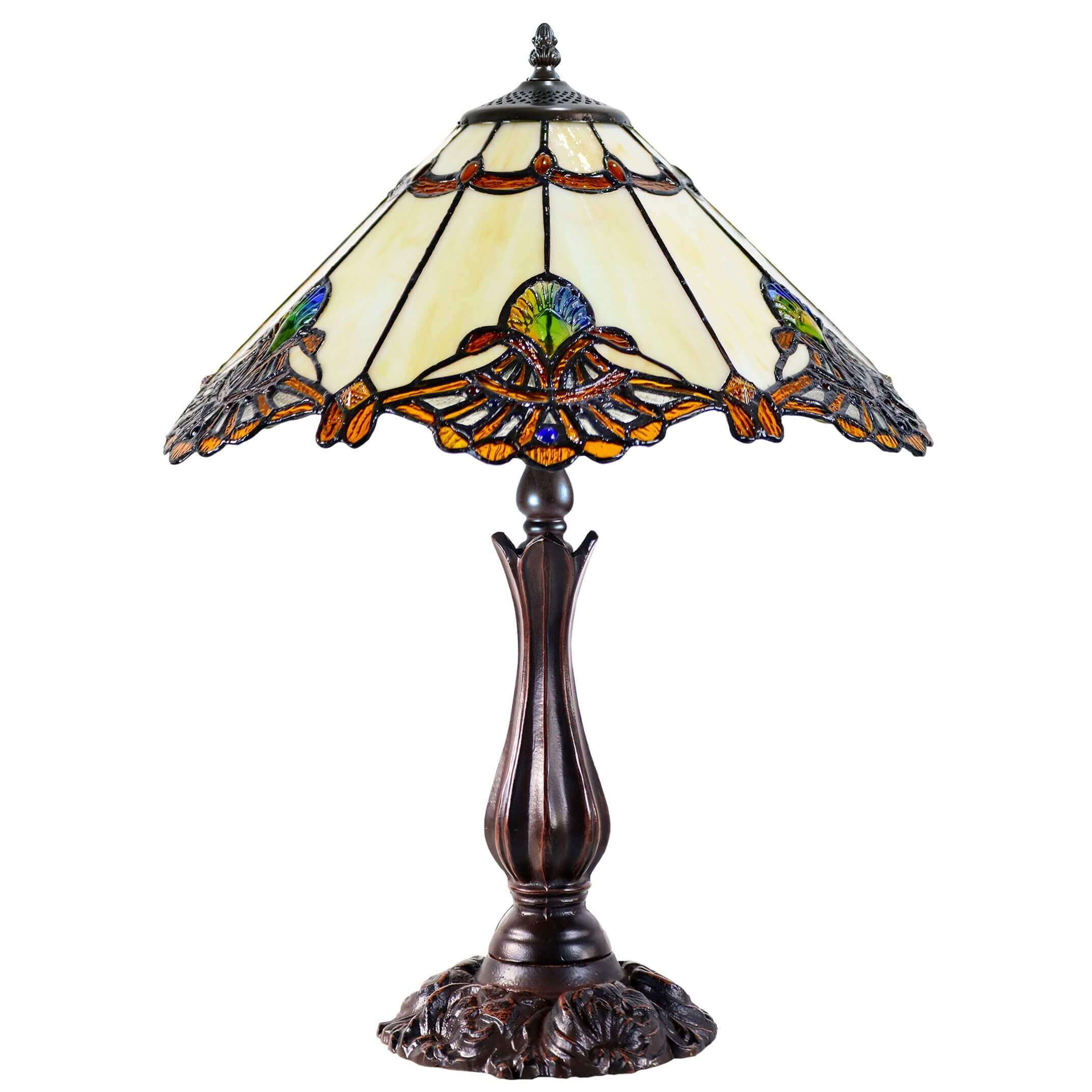 Triangle Aurora Tiffany Glass Table Lamp LARGE (Available in 4 Colors)