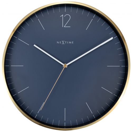 NeXtime Essential Gold Frame Wall Clock 34cms (Available in 3 Colors)
