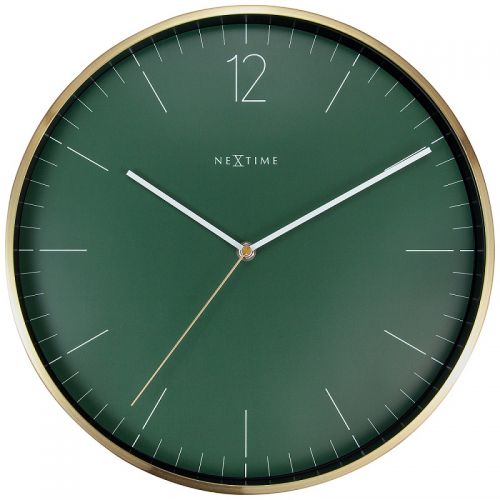 NeXtime Essential Gold Frame Wall Clock 34cms (Available in 3 Colors)