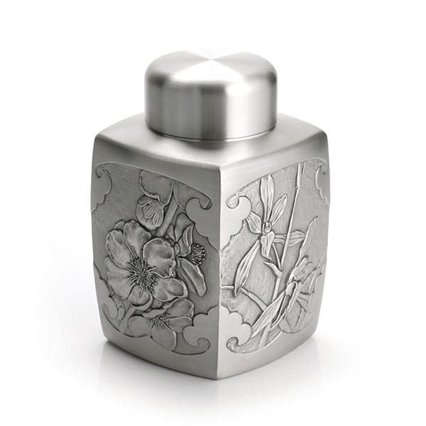 Royal Selangor Four Gentlemen Pewter Tea Caddy (2 Sizes to Choose)