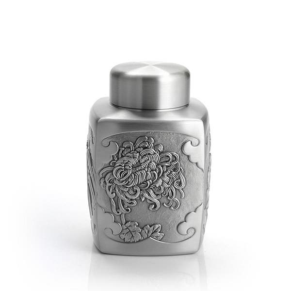 Royal Selangor Four Gentlemen Pewter Tea Caddy (2 Sizes to Choose)