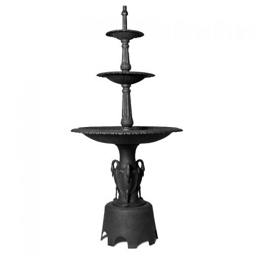 Heron Harmony Cast Iron Fountain (Available In 2 Colors)
