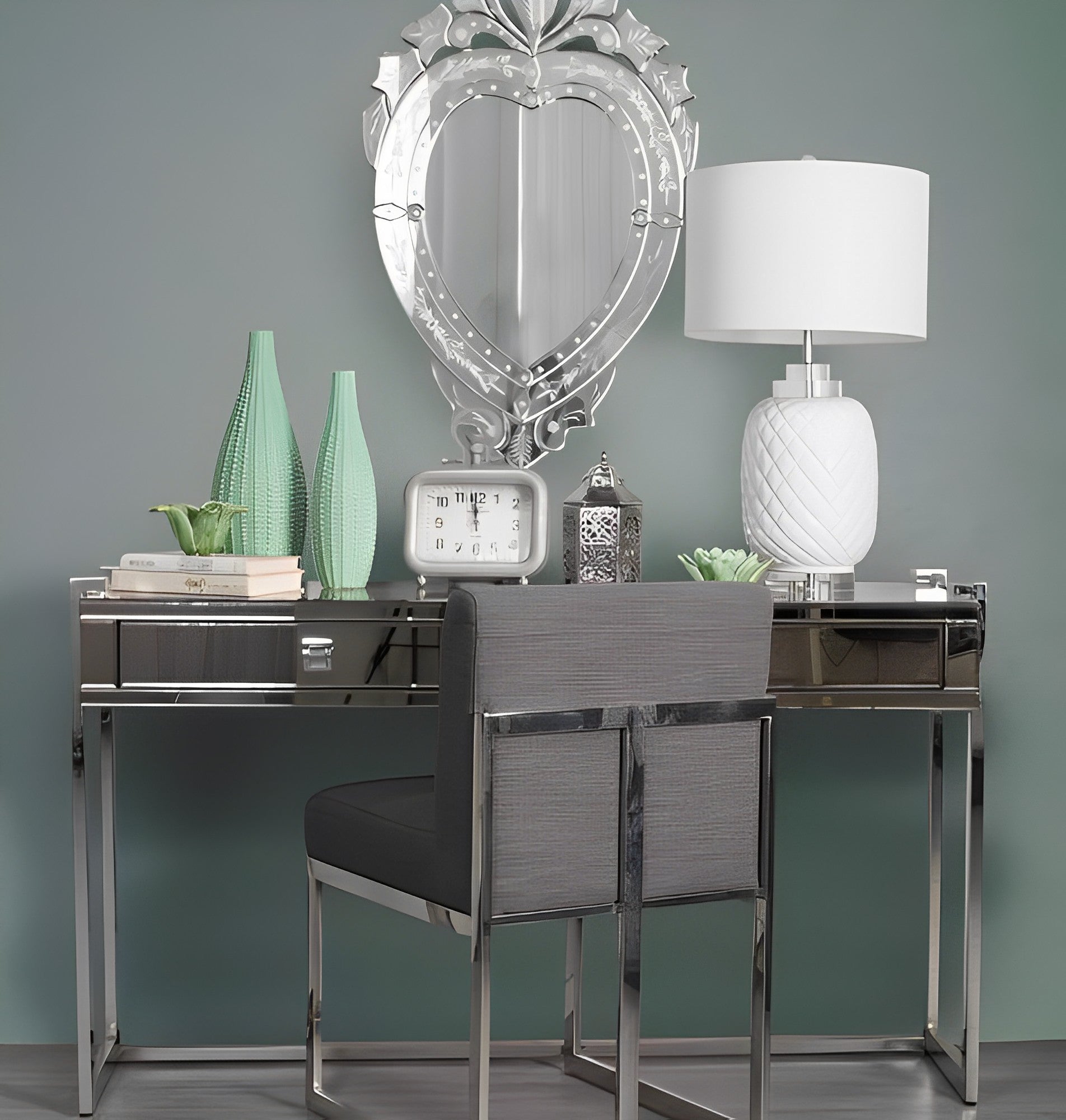 SteelCraft Dining Chair with Sleek Frame (Available in 2 Colors)