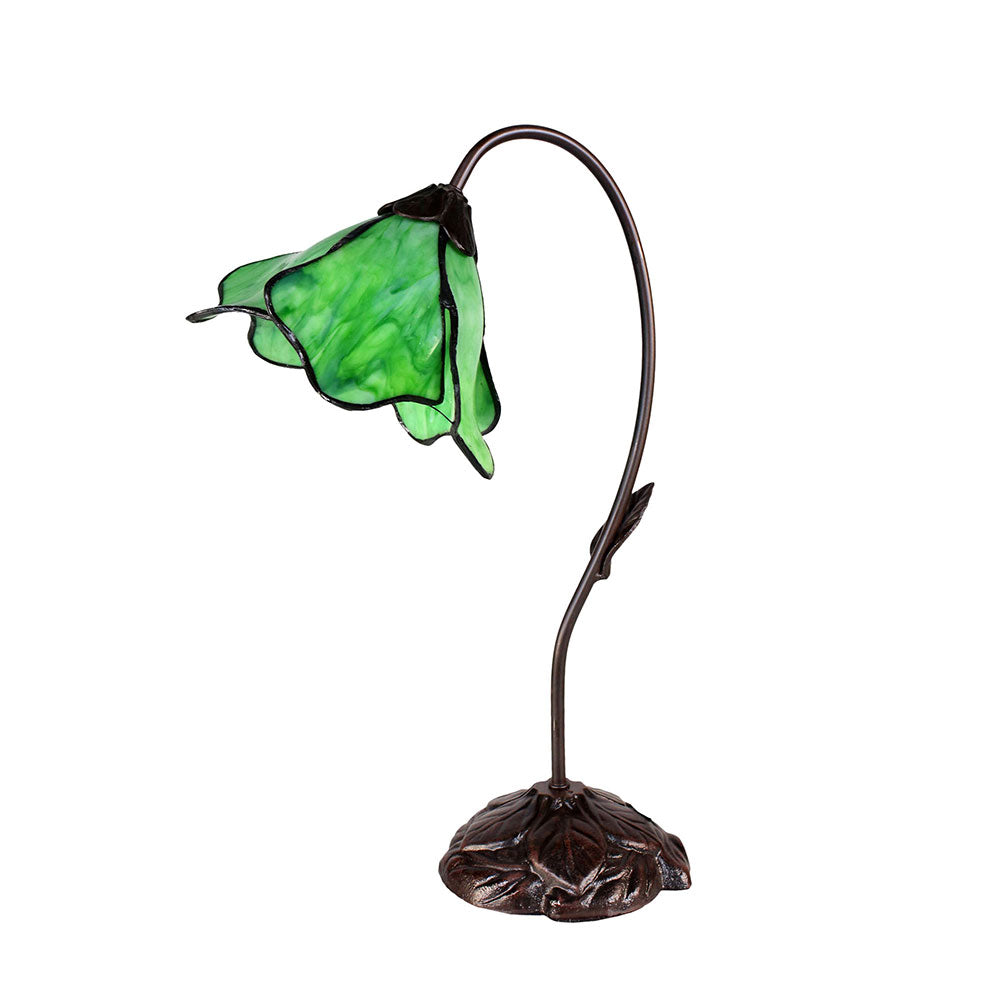 Single Lotus Flower Tiffany Shade Table Lamp (Available in 6 Colors)