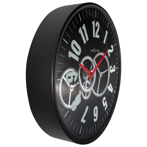 NeXtime Modern Gear Wall Clock 36cms (Available in 2 Colors)