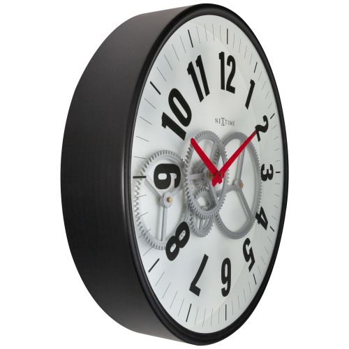 NeXtime Modern Gear Wall Clock 36cms (Available in 2 Colors)