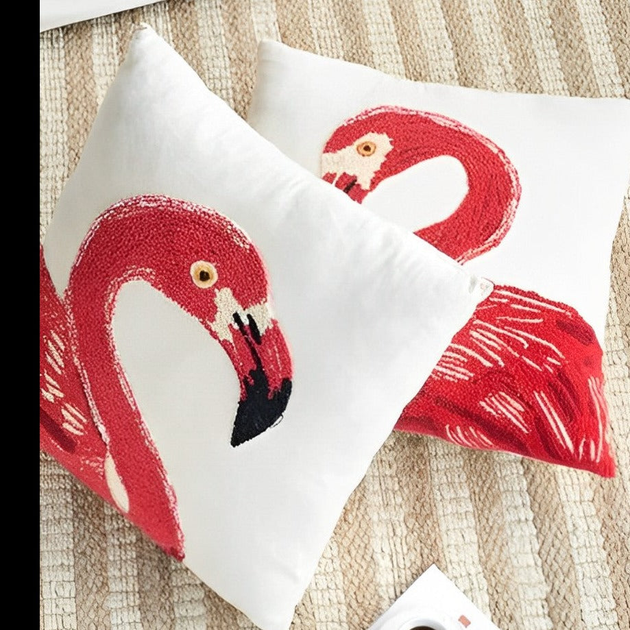 Pink Flamingo Cushions Set of 2