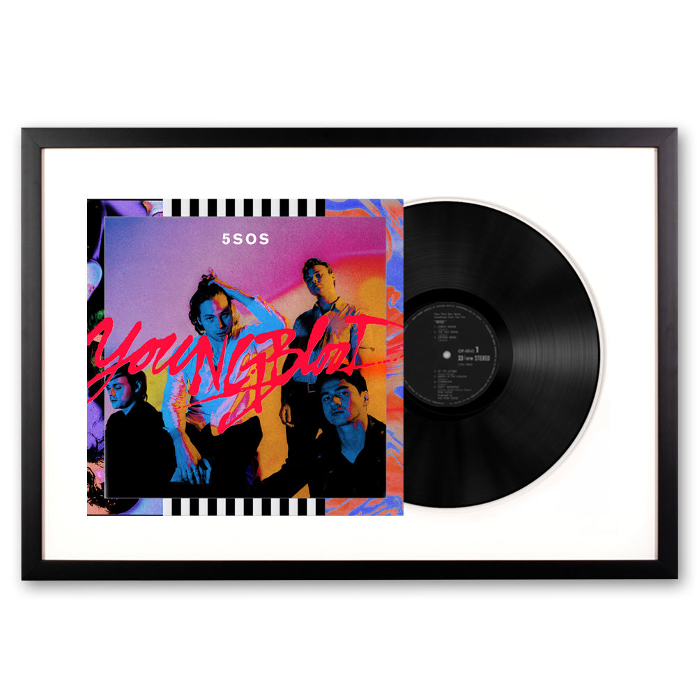 Stevie Ray Vaughan Texas Food Framed Vinyl Album Art