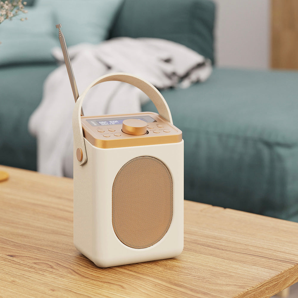 Majority Little Shelford Bluetooth & DAB Radio with Alarm Clock - Cream
