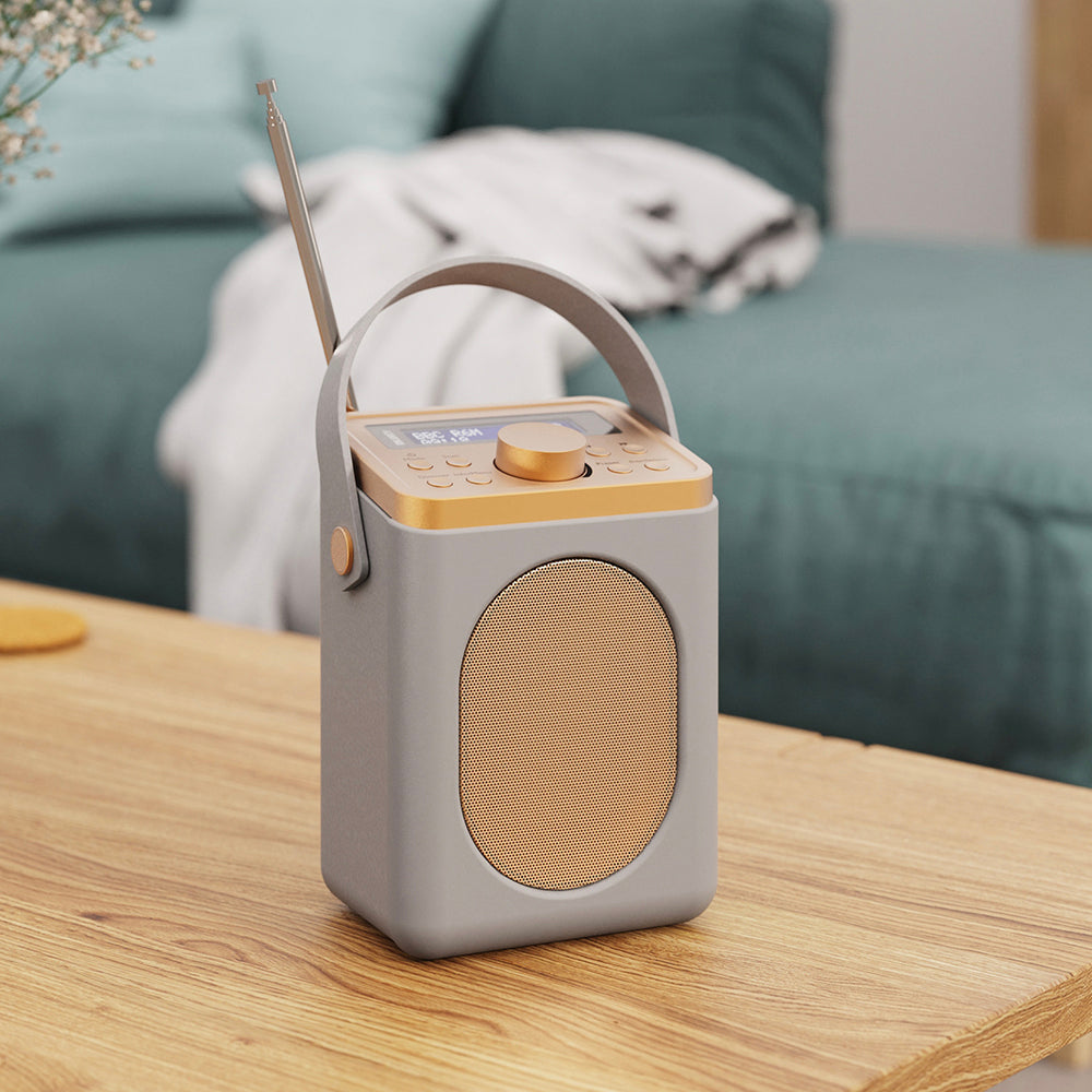 Majority Little Shelford Bluetooth & DAB Radio with Alarm Clock - Grey