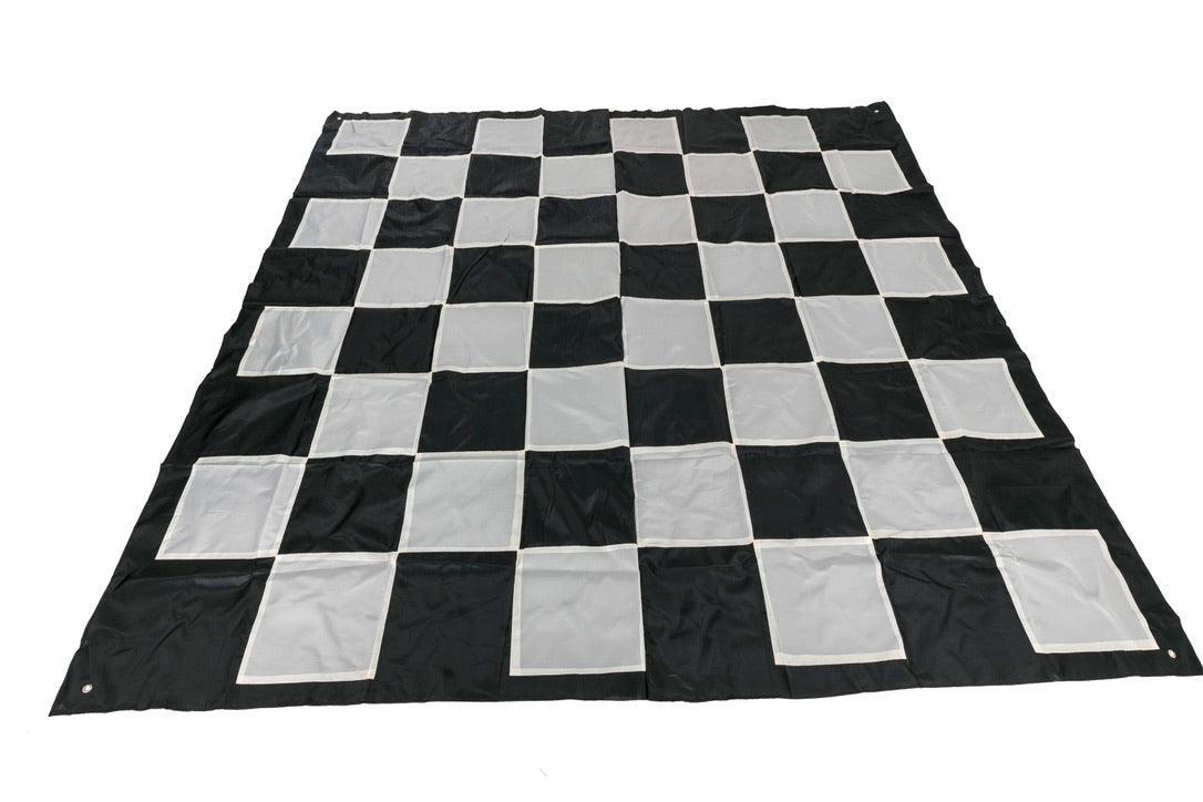 Giant Size Outdoor Draughts Checkers Game Set w/ Mat 3x3m